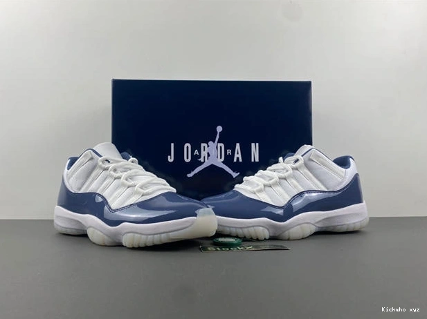 Jordan Air White navy 11 4090 Sporty  FV5104- blue 1013